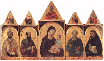  Siena Obras - Políptico nº 28 Escuela de Siena Duccio